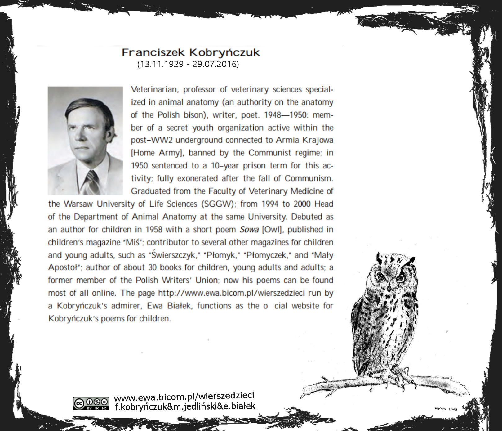 Biografia - Franciszek Kobryńczuk